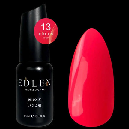 Color de esmalte en gel Edlen n.º 13 Rosa neón 9ml