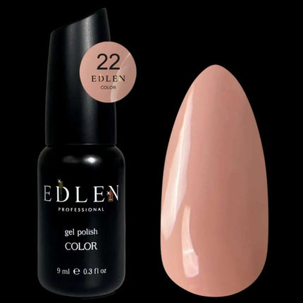 Edlen Gel Polish Color №22  Peach Beige 9ml