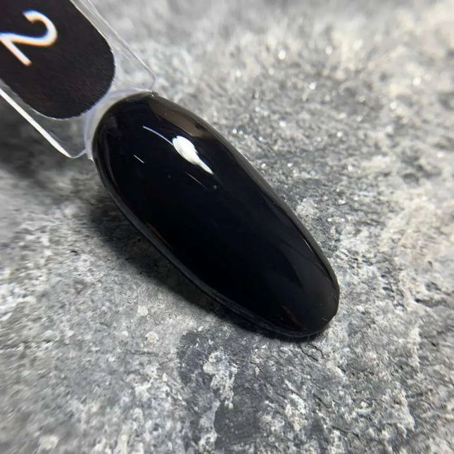 Gélový lak na nechty Edlen, farba č. 02 Čierna, 9 ml