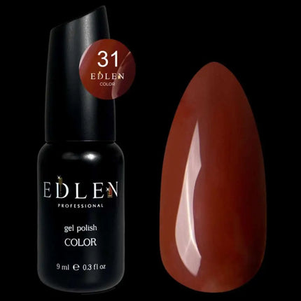 Esmalte semipermanente Edlen, color n.º 31, marrón, 9ml