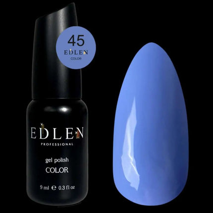 Edlen Gel Polish Color №45 Blue with Lavender Undertone 9ml