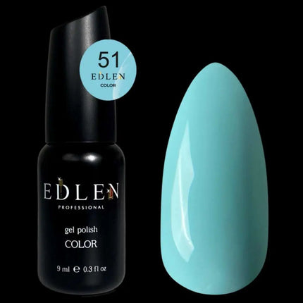 Гель-лак Edlen, колір №51 «Електричний синій», 9 мл