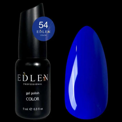 Esmalte de gel Edlen, color n.º 54 Classic azul, 9ml