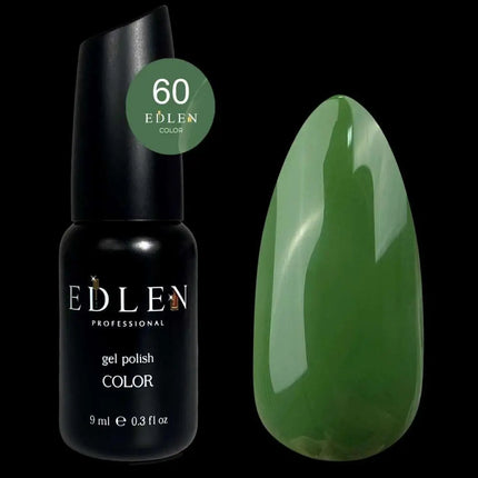 Edlen Gel Polish Color №60 Asparagus Green 9ml