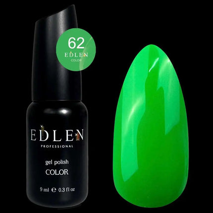 Edlen Gel Polish Color №62 Kelly Green 9ml