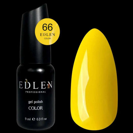 Esmalte en gel Edlen, color n.º 66 Amarillo yema de huevo, 9ml