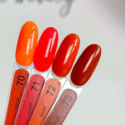 Edlen gel lak za nohte v barvi št. 72 Pumpkin Orange, 9 ml