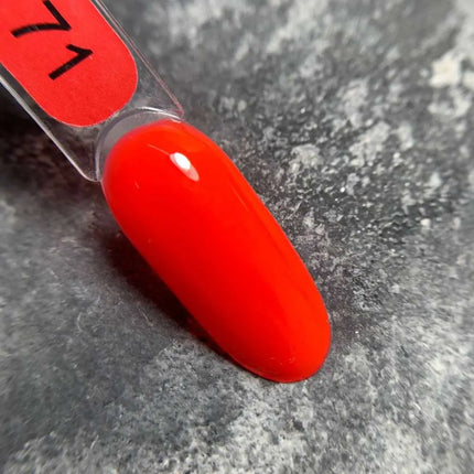 Verniz de gel Edlen Cor n.º 71 Vermelho Néon 9 ml