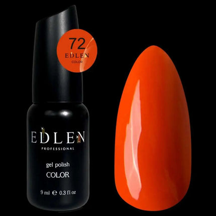 Edlen gel lak za nohte v barvi št. 72 Pumpkin Orange, 9 ml