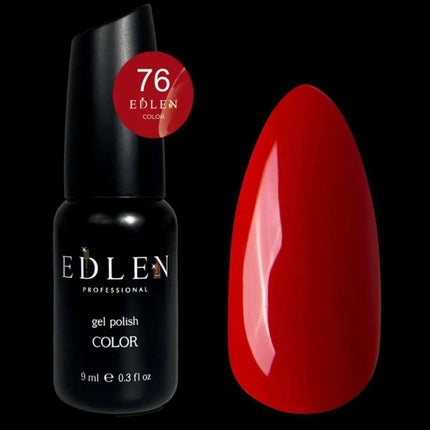 Smalto gel colorato Edlen n. 76 Classic Rosso 9ml