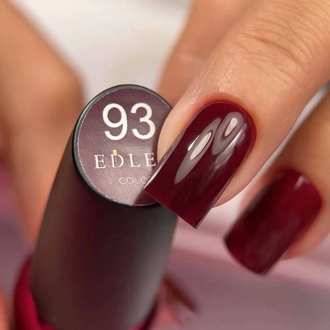 Esmalte semipermanente Edlen, color n.º 93 Rosa borgoña, 9 ml