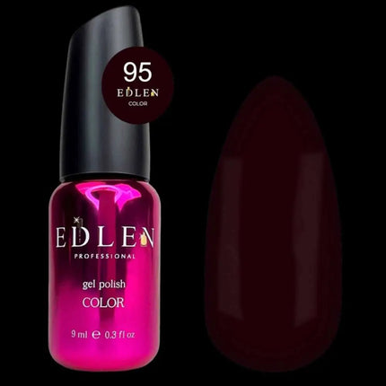 Edlen Gel Polish Color №95 Burgundy Chocolate 9ml