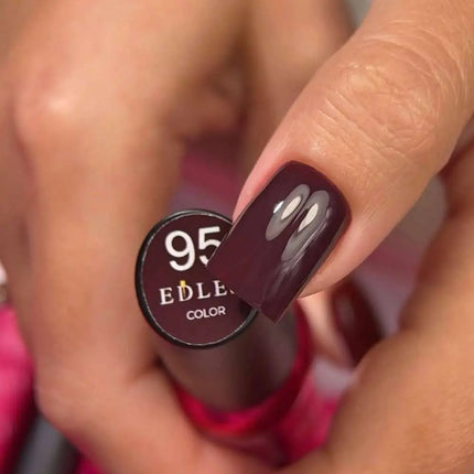 Edlen Gel Polish Color №95 Burgundy Chocolate 9ml