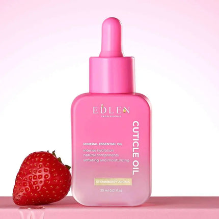 Huile pour cuticules Edlen, arôme fraise, 30 ml