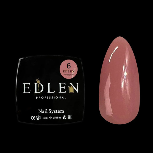 Edlen Water Acrygel №06 Καφέ Μπεζ 15ml
