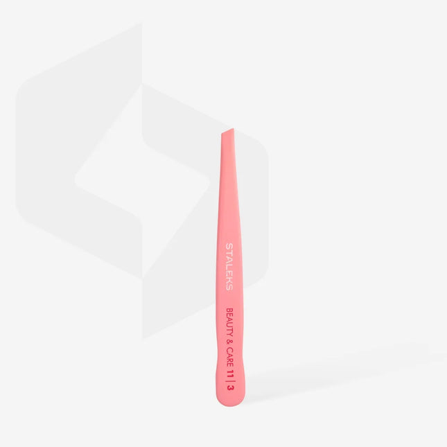 Eyebrow tweezers Staleks Pro Beauty & Care 11 Type 3 TBC-11/3 - Eyebrow tweezers