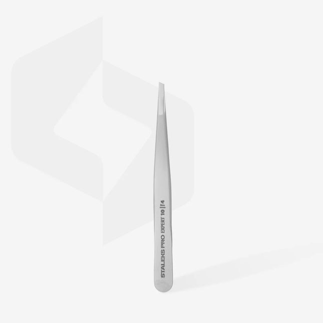 Eyebrow tweezers Staleks Pro Expert 10 Type 4 TE-10/4 - Eyebrow tweezers