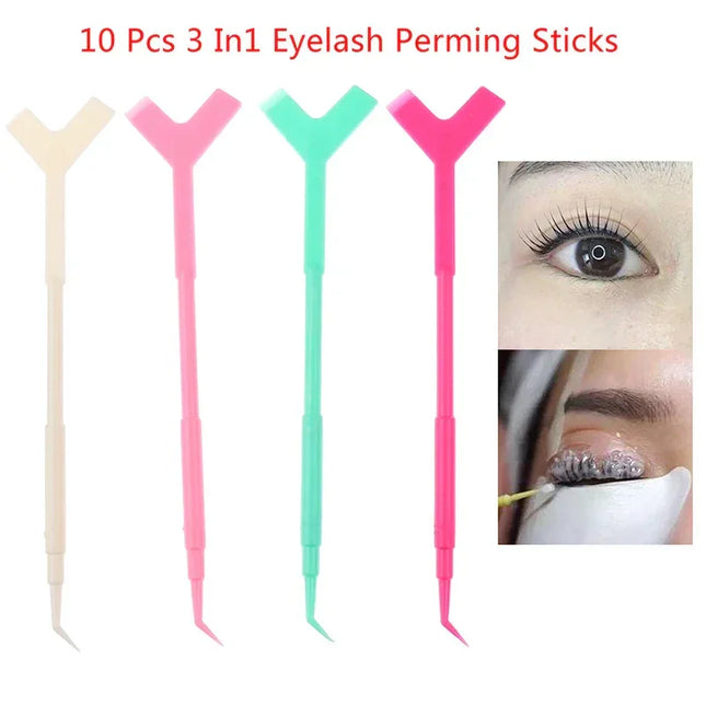 Eyelash wand 3-in-1 perm - Pink - Eyebrow and eyelash accessory