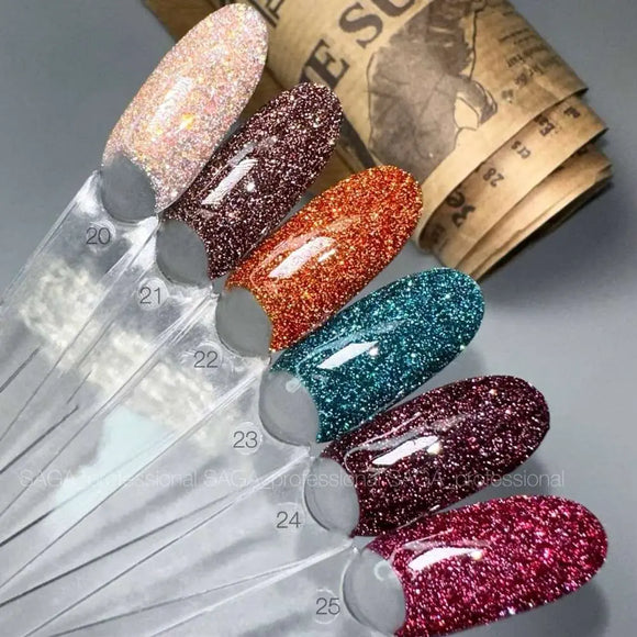 Saga Fiery Gel Polish №24 Dark Maroon 10ml