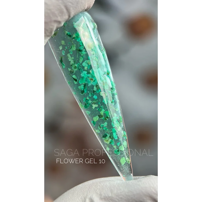 Flower Gel №10 5 ml Saga Professional - Gel paint