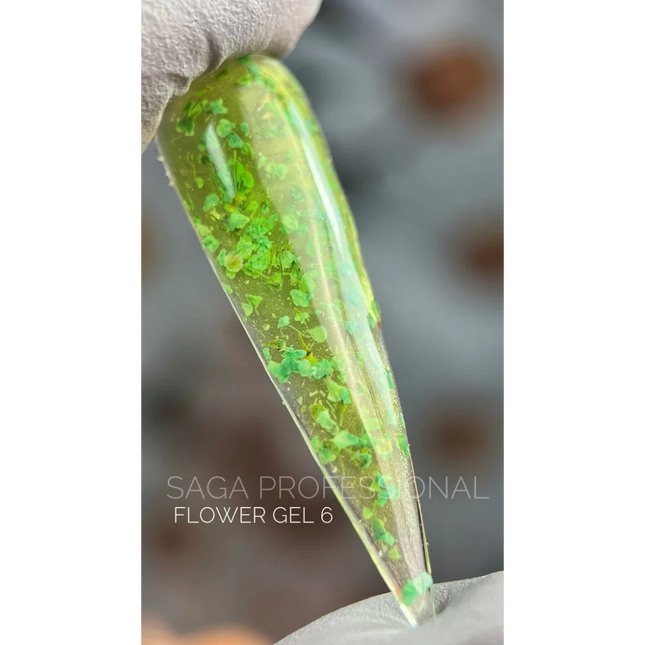 Flower Gel №6 5 ml Saga Professional - Gel paint