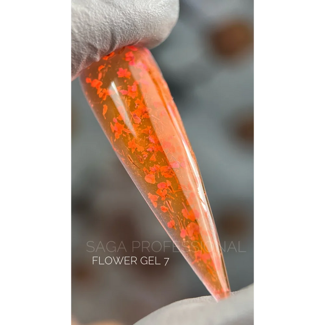 Flower Gel №7 5 ml Saga Professional - Gel paint