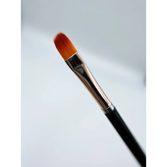 Gel Brush Oval Black (Set 5pcs) - Nail Art Brushes
