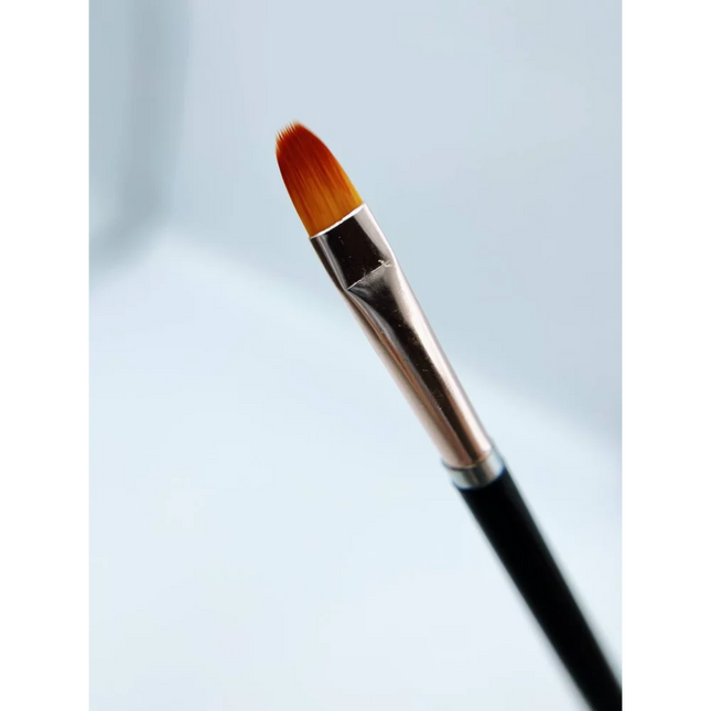 Gel Brush Oval Black (Set 5pcs) - Nail Art Brushes