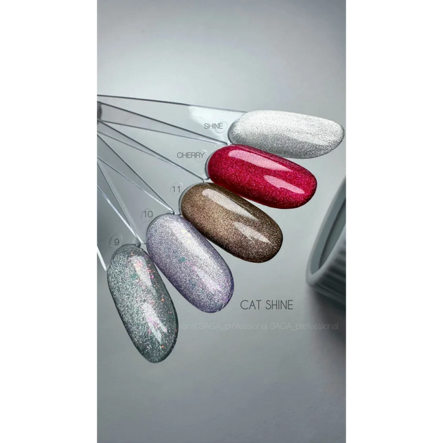 Gel polish Cat Shine №10 9 ml Saga Professional - Gel Nail Polish