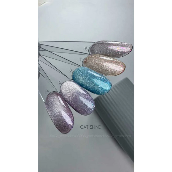 Gel polish Cat Shine №6 9 ml Saga Professional - Gel Nail Polish
