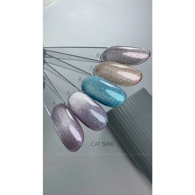 Gel polish Cat Shine №7 9 ml Saga Professional - Gel Nail Polish