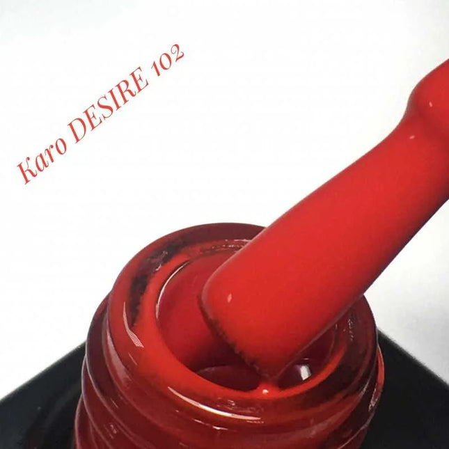 Gel Polish Desire 102 Classic red 8ml KARO - Gel Nail Polish