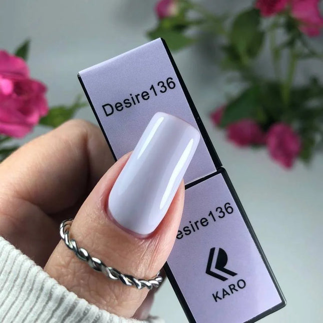 Gel Polish Desire 136 Mauve 8ml KARO - Gel Nail Polish