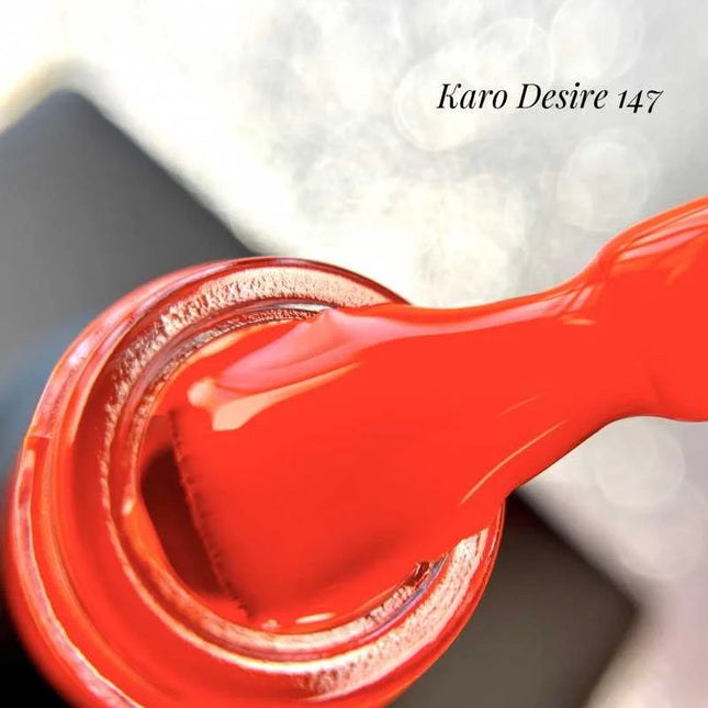 Gel Polish Desire 147 Red orange 8ml KARO - Gel Nail Polish
