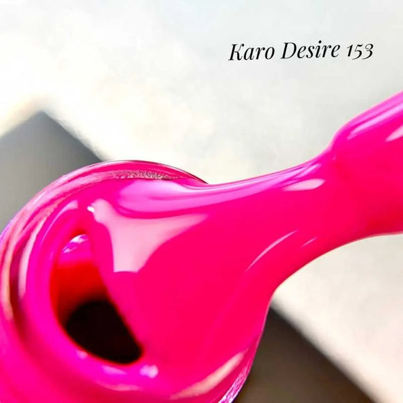 Gel Polish Desire 153 Fluorescent pink 8ml KARO - Gel Nail Polish