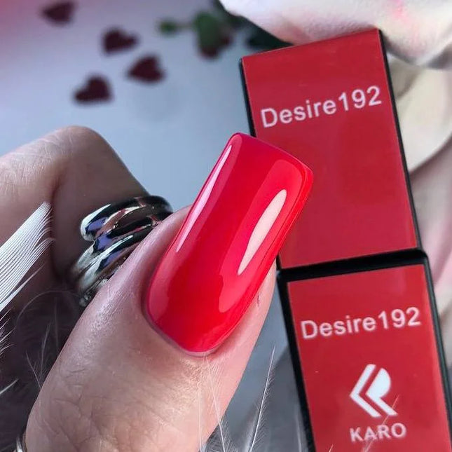 Gel Polish Desire 192 Candy red 8ml KARO - Gel Nail Polish