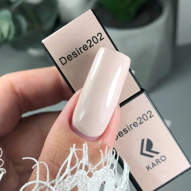 Gel Polish Desire 202 Vanilla cream 8ml KARO - Gel Nail Polish