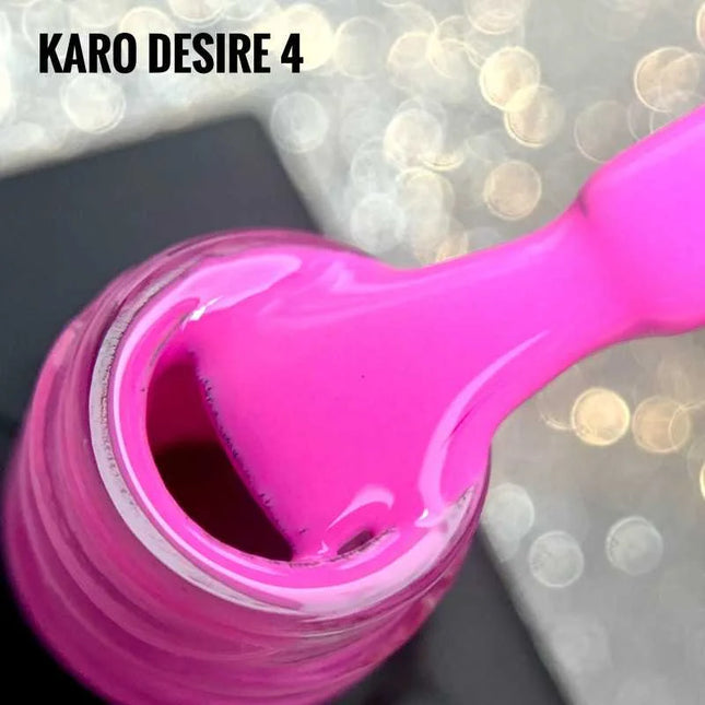 Gel Polish Desire №4 Bright Pink 8ml KARO - Gel Nail Polish