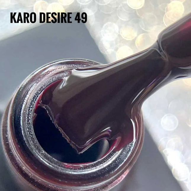 Gel Polish Desire №49 Сhocolate with raisins 8ml KARO - Gel Nail Polish