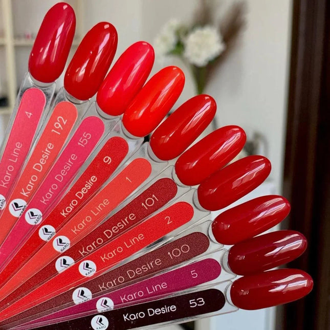 Gel Polish Desire №9 Bright Red 8ml KARO - Gel Nail Polish