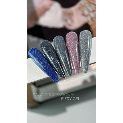 Gel polish Fiery №12 9 ml Saga Professional - Gel Nail Polish