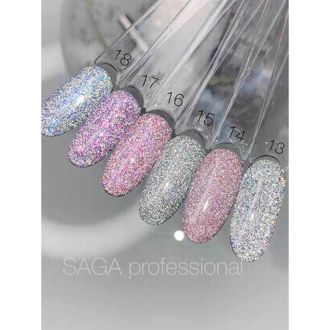 Gel polish Fiery №13 9 ml Saga Professional - Gel Nail Polish