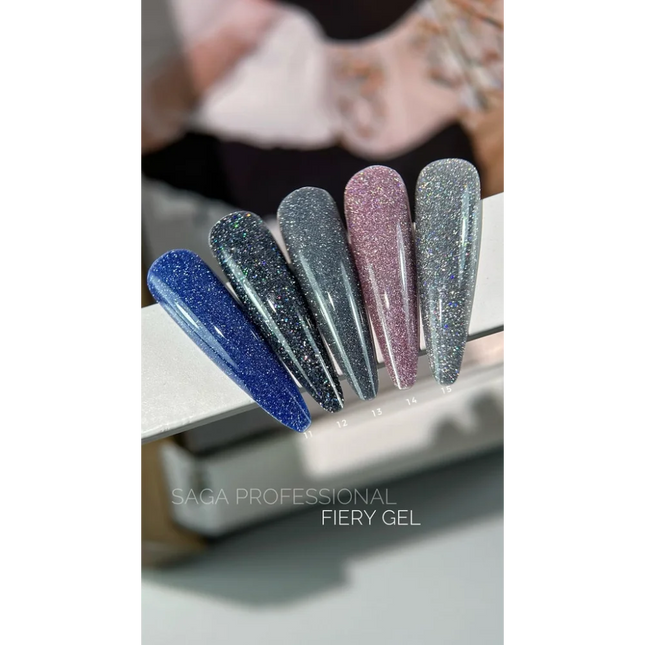 Gel polish Fiery №15 9 ml Saga Professional - Gel Nail Polish