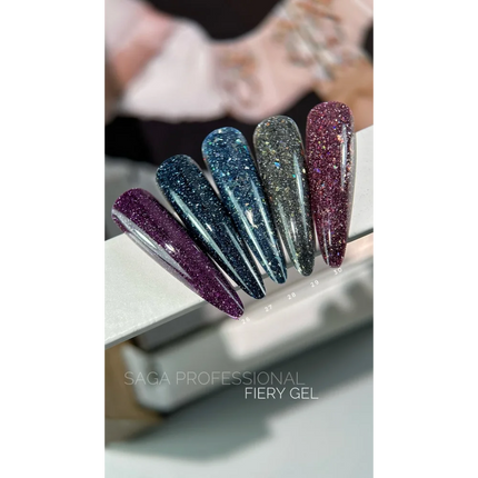 Gel polish Fiery №26 9 ml Saga Professional - Gel Nail Polish