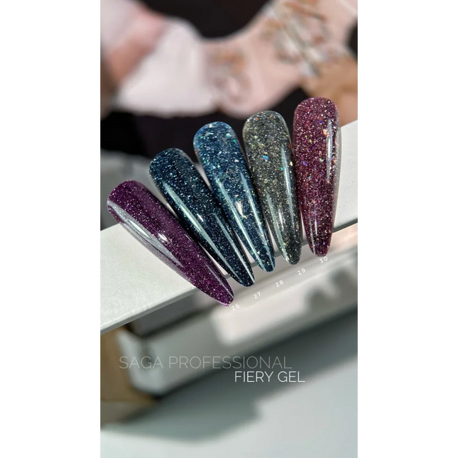 Gel polish Fiery №26 9 ml Saga Professional - Gel Nail Polish