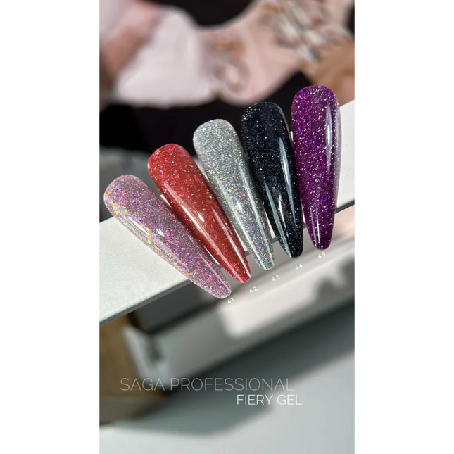 Gel polish Fiery №45 9 ml Saga Professional - Gel Nail Polish
