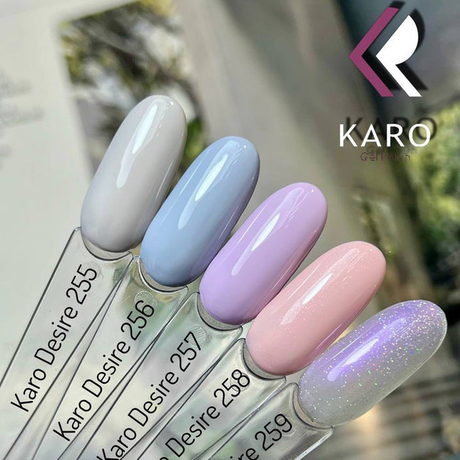 Gel Polish Desire 258 light pink with shimmer 8ml KARO