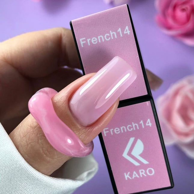 Gel Polish French 14 translucent pink 8ml KARO