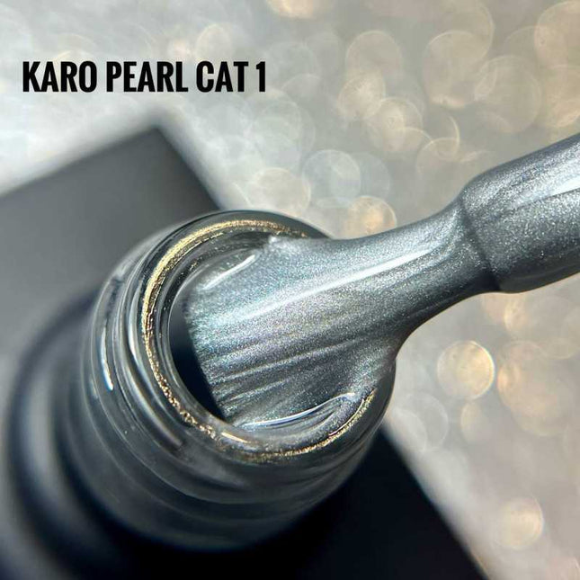 Gel Polish Cat Eye Pearl №1 Silver 10ml KARO