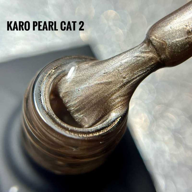 Gel Polish Cat Eye Pearl №2 Bronze 10ml KARO